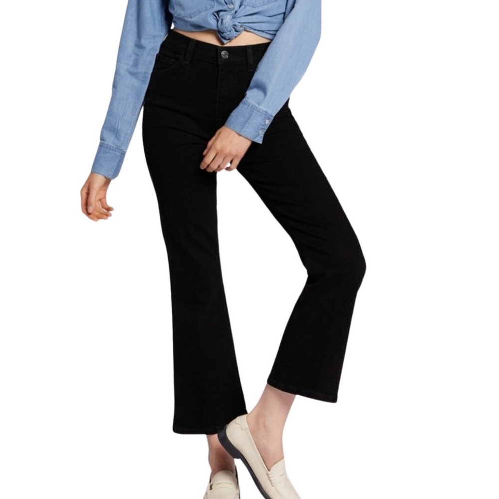 Current/Elliott The Boulevard Mid Rise Crop Bootcut Jeans 26 NWT